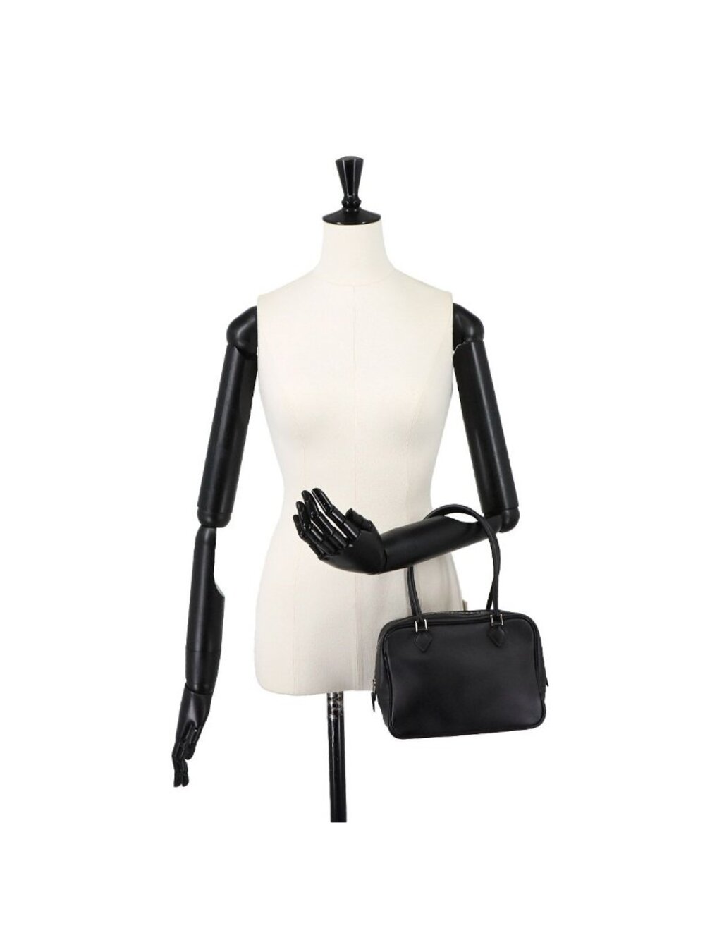 Hermes Mini Plume 20 Hand Bag Swift Black Silver 20 - Picture 10 of 10